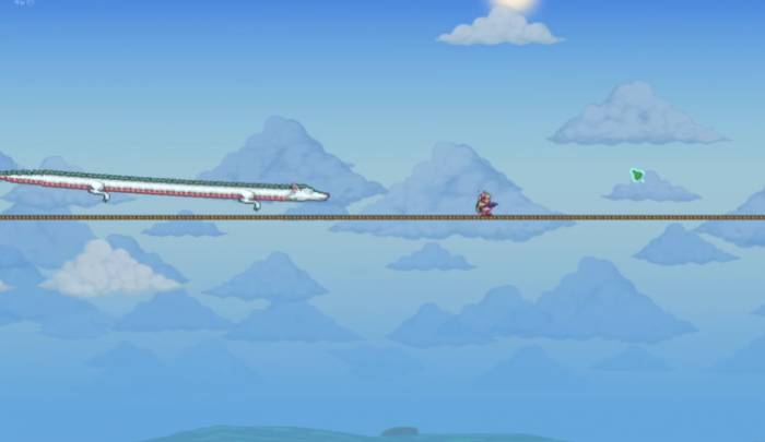 泰拉瑞亚小白龙如何抓1