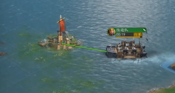 三国志战略版如何行军到水面1