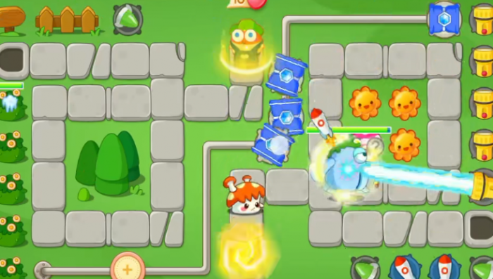 保卫萝卜公园60关金萝卜怎么攻略2