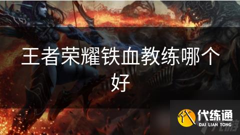 铁血教练_铁血教练攻略详解