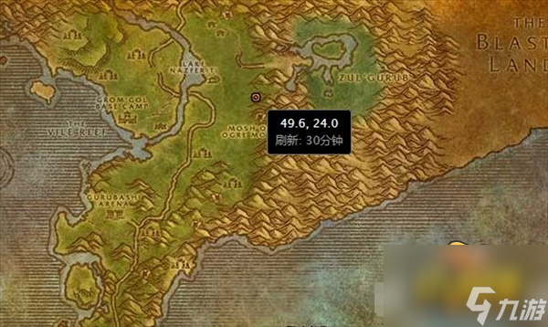 魔兽世界巴尔瑟拉在_巴尔瑟拉刷新位置地图