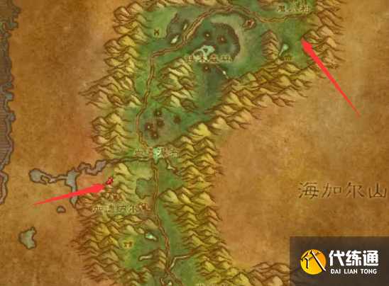 魔兽世界怀旧服黑海岸去费伍德森林路线4